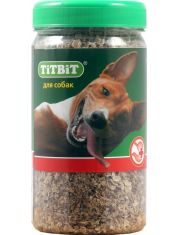 Лакомство для собак TiTBiT Рубец говяжий молотый, банка пластиковая