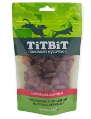 Лакомство для собак TiTBiT Золотая коллекция Подушечки с обсыпкой из рубца говяжьего