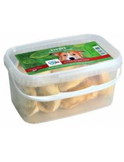 Лакомство для собак TiTBiT Ухо говяжье внутреннее, пластиковая банка 3,3л