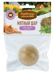 Игрушка для кошек Деревенские лакомства Мятный шар тимьян и пустырник