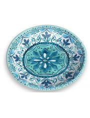 Миска для животных "Gibraltar", бирюзовая с рисунком 