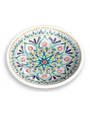 Миска для животных "Boho Medallion", белая с рисунком 