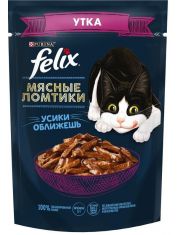 Влажный корм для кошек Felix Мясные ломтики с уткой
