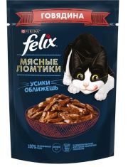 Влажный корм для кошек Felix Мясные ломтики с говядиной