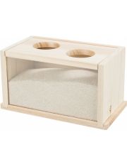 Купалка для мелких грызунов Trixie с двумя входами и откидной крышкой