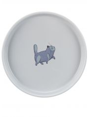Миска для кошек Trixie плоская и широкая, керамическая