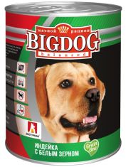 Консервы для собак BIGDOG Индейка с белым зерном
