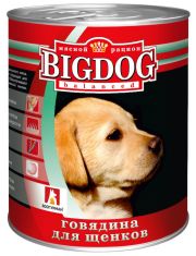 Консервы для щенков BIGDOG Говядина