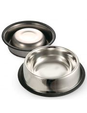 Миска металлическая Triol из нержавеющей стали на резинке