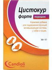 Кормовая добавка для кошек и собак Цистокур Форте поддержание функций мочевыводящей системы