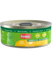 Консервы для щенков Четвероногий гурман Мясное ассорти с потрошками