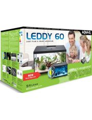 Аквариум Aquael Leddy Set Plus Day&Night 60 с нижней рамкой, черный, прямой 54 л