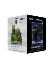Аквариум Aquael Shrimp Set Smart Led Day&Night 10 черный 10л