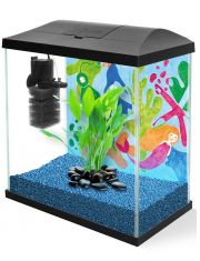 Аквариум Aquael Leddy Mini 30 черный, прямой 12,6 л