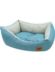 Лежанка пухлик для животных Zooexpress Эколен косая, голубая