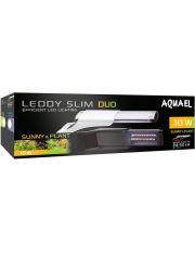 Светильник для аквариума Aquael Leddy Slim Duo Sunny & Plant черный 24-50 см 6500К/8000K, 860 лм