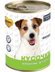 Консервы для собак Мнямс Фитнес Кусочки Кролик в соусе