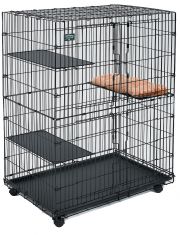 Клетка для кошек MidWest Cat Playpens с 2 фронтальными дверьми и 3 удобными полками