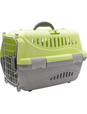 Переноска для животных Zooexpress Турне с авиа-замком, металлической дверцей, без комплектации 48*32*32см