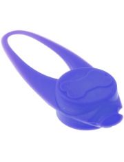 Маячок для собак Pet Line Косточка на ошейник, силиконовый, 3 режима работы