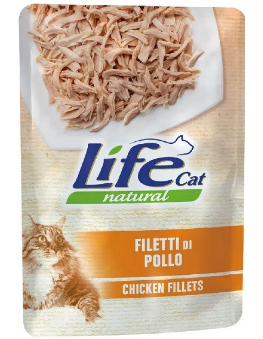 Влажный корм для кошек Lifecat Курица в желе, купить в интернет-магазине  Филя с быстрой доставкой в Санкт-Петербурге