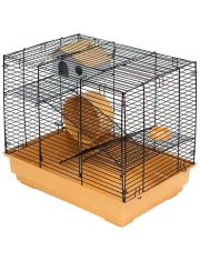 Клетка для грызунов Дарэлл Eco Гоша-2 два этажа с домиком ,колесом и миской, разборная, 42*30*h38см