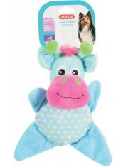 Игрушка для щенков Zolux Корова-звездочка из плюша с пищалкой и шуршалкой
