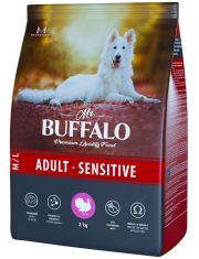Сухой корм для собак Mr.BUFFALO Adult Sensitive средних и крупных пород с индейкой