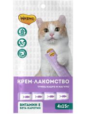 Лакомство для кошек Мнямс Крем-лакомство Тунец Кацуо и Магуро