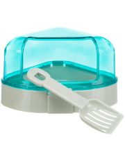 Туалет для хомяка Trixie угловой с крышкой