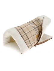 Лежанка-туннель для кошек Ferplast Igloo раскладная с мехом