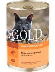 Консервы для кошек Nero Gold Turkey slices пожилых, индейка кусочки в соусе
