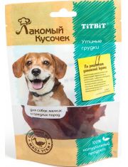 Лакомство для собак TiTBiT Лакомый кусочек Утиные грудки
