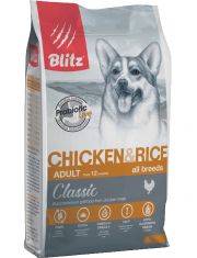Сухой корм для собак Blitz Classic Chicken & Rice Adult Dog All Breeds Курица с рисом