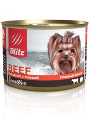 Консервы для собак мелких пород Blitz Sensitive Small Breed Beef with Pumpkin Говядина с тыквой
