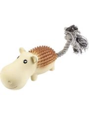 Игрушка для собак Pet Line Гиппопотам с канатным хвостом