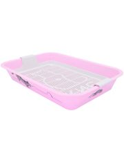 Туалет для кошек Zooexpress Кис большой с сеткой и рисунком