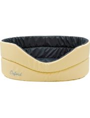 Лежанка для животных Zooexpress Oxford двухсторонняя бежевый/серый