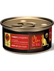 Консервы для кошек Clan De File Индейка в желе