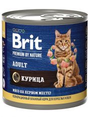 Консервы для кошек Brit Premium by Nature Курица