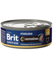 Консервы для кошек Brit Premium by Nature Перепелка