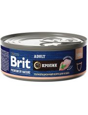 Консервы для кошек Brit Premium by Nature Кролик