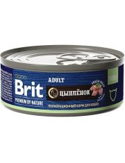 Консервы для кошек Brit Premium by Nature Цыпленок