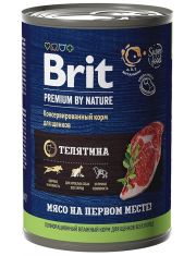 Консервы для щенков всех пород Brit Premium by Nature Телятина