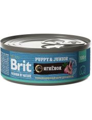 Консервы для щенков всехх пород Brit Premium by Nature Ягненок