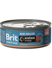 Консервы для собак мелких пород Brit Premium by Nature Ягненок с гречкой