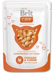 Влажный корм для кошек Brit Care Cat Chicken & Cheese Курица с сыром