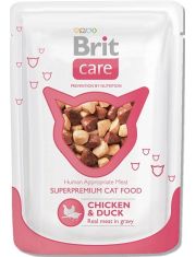 Влажный корм для кошек Brit Care Cat Chicken & Duck сКурица с уткой