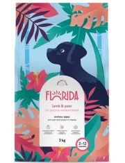 Сухой корм для щенков FLORIDA средних пород с ягненком и грушей