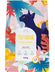 Сухой корм для кошек FLORIDA с курицей и яблоком